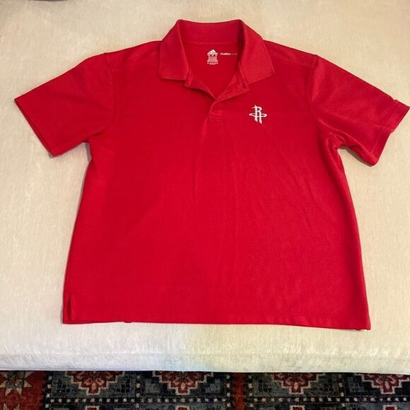 Men’s Adidas Red Climalite Polo - Picture 1 of 4